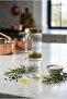 Glass Jar with Gold Lid Transparent Glass Storage Jar 355 Cc - 2