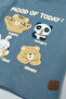 Appliqued T-Shirt with Crew Neck and Short Sleeves - 3
