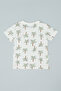 Printed T-Shirt with Crew Neck and Short Sleeves - 2