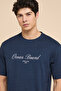 Typography Print T-Shirt with Crew Neck and Short Sleeves - 2