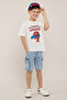 شورت جينز كارجو مغسول بزر إغلاق - 2