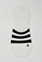 3 Pack Striped No-Show Socks - 3