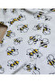 Uni Baby Bee Patterned Snap-On Jumpsuit Without Booties 3 Months 6 Months 9 Months - 4