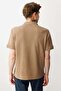 Men's Polo Neck T-Shirt Tan - 3