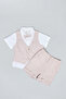 3 Piece Shirt, Waistcoat & Shorts Set
