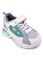 Velcro Closure Sneaker Shoes with Applique - Light Blue/White - 3