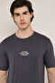 Typography Print T-Shirt with Crew Neck and Short Sleeves - 5