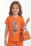 Girl's T-Shirt Short Sleeve Printed B1