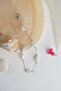 Minimal Pearl Detailed Chain Bracelet Adjustable - 3