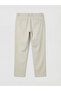 Beige Slim Fit Men's Trousers - 5