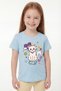 Girl's T-Shirt with Short Sleeves Printed B7