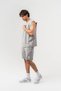Chill Zero Sleeve Crew Neck T-Shirt and Waist Tie Shorts Set - 3