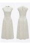 Rochie lungă albă cu buline - 4