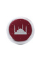 Cami Sarigy - White Fabric - Burgundy Headscarf - Crossed Wrap - Cami Embroidered - 7 Meters - 3