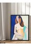 Oil Painting Appearance of a Woman Figure One Piece Black Wooden Framed Painting - 4