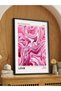Retro Pink Love Poster One Piece Black Wooden Framed Painting - 2