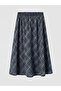 Esvab • Modern & Distinctive Girls' Checkered Embroidered Flared Skirt