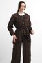Molly Nelly Women's Baby Collar Lined Voile Set