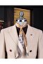 Italian Style Slim Fit Double-Breasted Men's Single Jacket Mink T14283 - 2