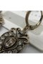 Vintage Women's Earrings Bronze Authentic Jewelry Zircon Stone Embellished Inverted Tulip Model - 5
