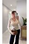 Women's Lace Ultra Light Modal Cashmere Blend Blouse - 3