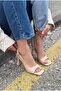 Solvion Heeled Sandals Nude Matte Leather - 5