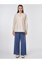 College Collar Cotton Tunic Cream - 2