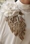 Hand Embroidered Floral Evening Dress - 5