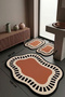 Sack Orange 3-Piece Bath Mat, Non-Slip Base, Washable 60X100 50X60 50X60 cm - 2