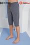 121 Premium Men's Comfortable Cut Cotton Combed Cotton Seasonal Waist-Tie Capri Pants with Pockets - 3