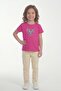 Girl's T-Shirt with Short Sleeves Printed B10 - 2