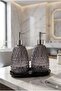 Royal Liquid Soap Dispenser 2Nd Generation with Stand Smoked-Chrome / Black Base • Bathroom Kitchen Dishwashing Detergent Dispenser Glass Soap Dispenser Liquid Soap Dispenser Soap Pump Kitchen Liquid Soap Dispenser Glass Detergent Dispenser Decorative - 5