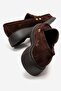 Alitzel Women's Genuine Leather Loafer Brown Suede - 3
