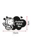 Baby in Car Sign and Angel Sticker 15X9Cm - 2