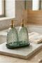 Royal Liquid Soap Dispenser 2Nd Edition with Stand Green-Yellow • Green Base • Bathroom Kitchen Dishwashing Sink Glass Soap Dispenser Liquid Soap Dispenser Soap Pump Kitchen Liquid Soap Dispenser Glass Detergent Dispenser Decorative Soap Dispenser - 4