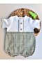 Pötikare Soft Series Summer Baby Romper with Hand Embroidered Teddy Bear, 100% Cotton - 2