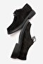 Luna Women's Genuine Leather Loafer Black Suede - 5