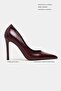 Lunara Burgundy Rustic Patterned Pointed Toe Women's Stiletto - 2
