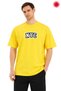 Unisex Oversize Yellow Nyc Printed T-Shirt 100% Cotton Streetwear Urban Loose Fit Women Men T-Shirt
