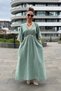 Muslin Cotton Bat Sleeve Maxi Dress