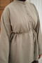 Women's Double Sleeve Slit Shirt Mint Green - 6