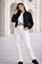 Women's Oversize Zippered Bomber Jacket - 3