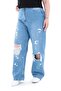 Women's Plus Size Ripped Detailed Jeans Blue - 4