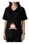 Surprise Baby Printed V-Neck Oversize Maternity T-Shirt 1Gj5