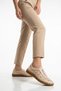 Beige Genuine Leather Flexible Comfortable Sole Women's Casual Shoes 2010730Y Z - 2