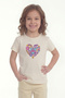 Girl's T-Shirt with Short Sleeves Printed B10 - 2