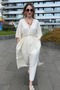 Muslin Cotton Bat Sleeve Maxi Dress - 6