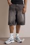 İşlemeli denim bermuda - 4