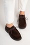Luna Women's Genuine Leather Loafer Brown Suede - 6