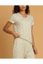 Women Ivory Printed 2 Piece Pajama Set - 4